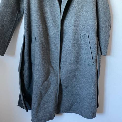 Vince  Grey Wool Belted Wrap Coat Size: XS