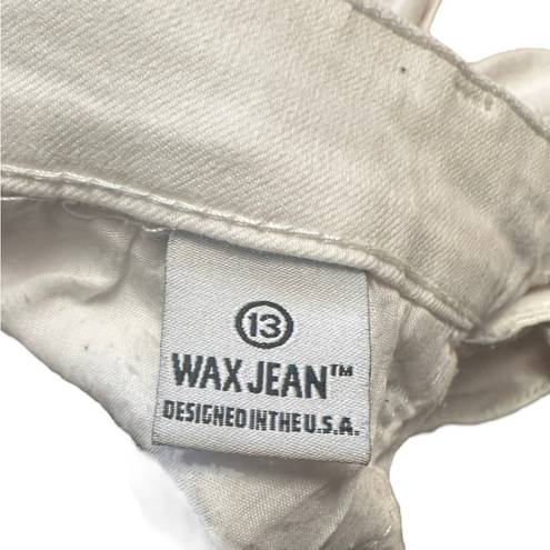 Wax Jean Wax Jeans Los Angeles Distressed White Jeans Size 13 Juniors