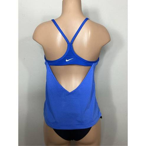 Nike New.  pacific blue swim/athletic top. Large.