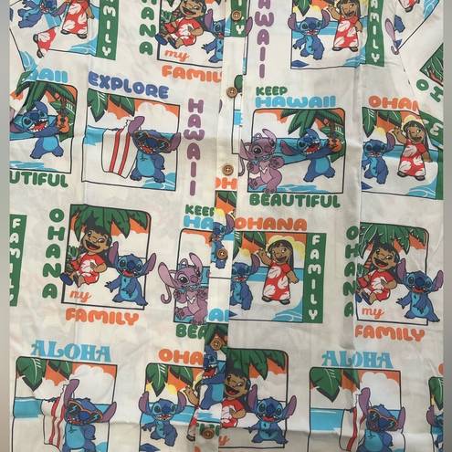 Disney Lilo & Stitch Character Allover Print Woven Button-Up(Unisex)