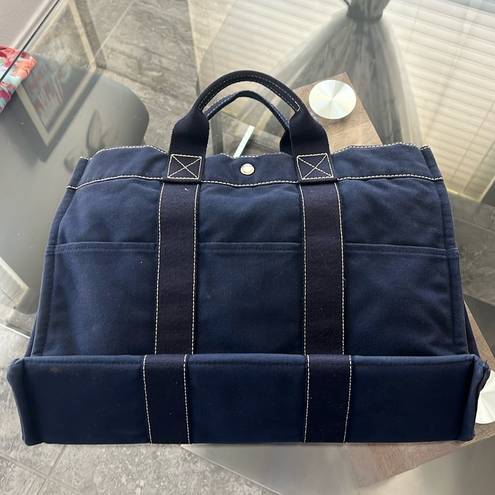 Hermès  Paris Large Tote Bag, Navy EXCELLENT! Authentic!