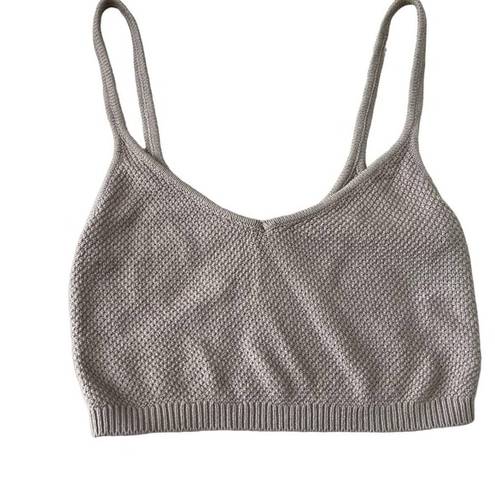 Gilly Hicks knit crop tank top cropped lounge casual size M