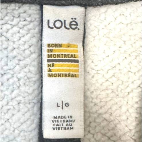 Lole Lolë fleece lined open cozy Cardigan with pockets over sized Gray Size Large