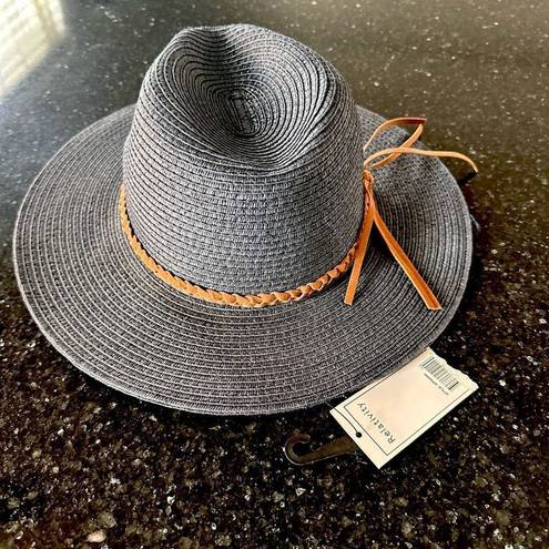 Relativity NWT  Blue Sahara Hat Panama Sun Hat one size  medium large 100% paper