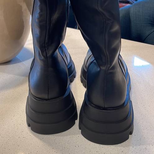 ZARA  Treaded Knee High Lug Boots - Sz 10/41/NWT