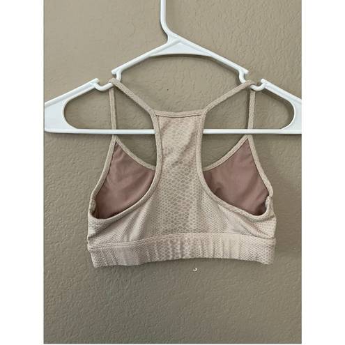 Koral  Activewear Trifecta Sports Bra Cameo Snake Workout Beige Size XS - GUC