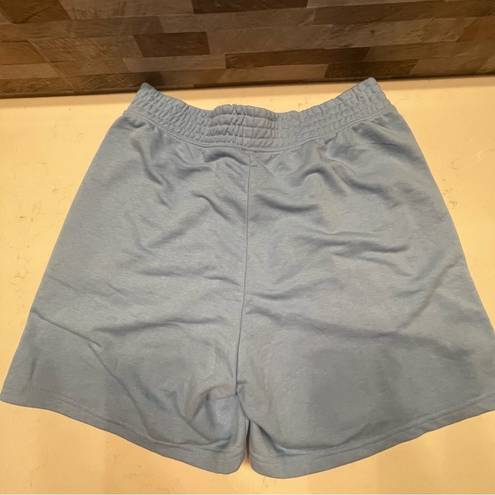 Nwt  H&m set shorts and sleeveless hoodie blue cotton