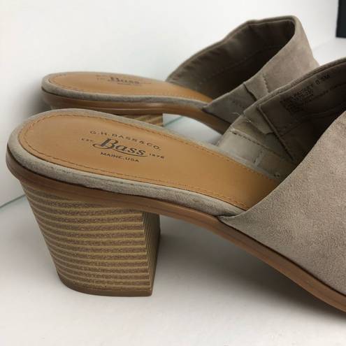 Krass&co G.H. Bass &  Paisley Taupe Mule Slip On Heels