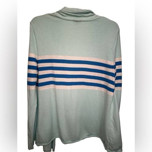 Talbots  blue stripe cardigan