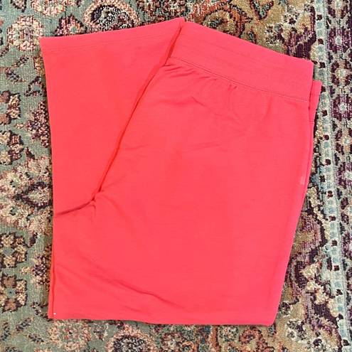 St. John’s Bay NWT  Coral French Terry Lounge Capris