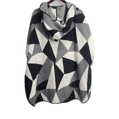 VERO MODA Landscape Black and White Cape  Denim One Size