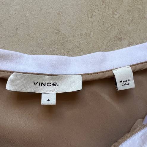 Vince  Linen Blend White High Waisted Shorts Size 4