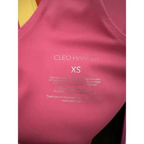 Harper NEW Cleo  Sports Bra Size XS Womens Bianco Electric Bralet With Pads Run