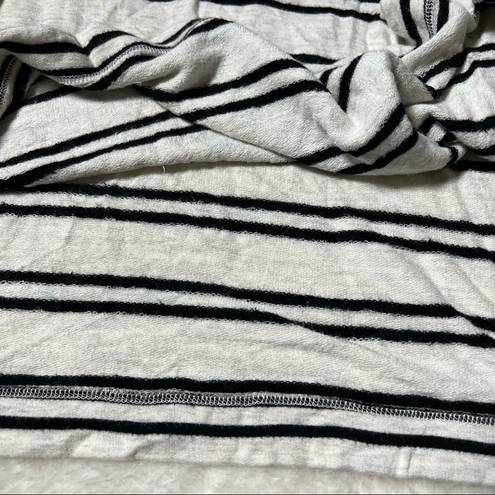 Lou & grey  Black and White Stripe Cowl Neck Sweater