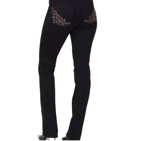 NYDJ  Black Marilyn Straight Jeans