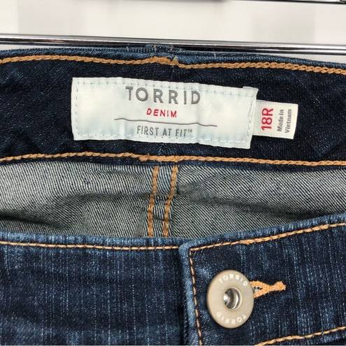 Torrid  Denim Relaxed Boot Cut Jeans in Vintage Stretch Dark Wash size 18R