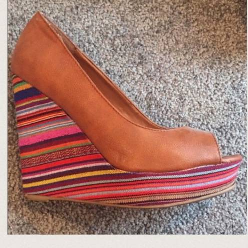 Charlotte Russe Aztec Wedges