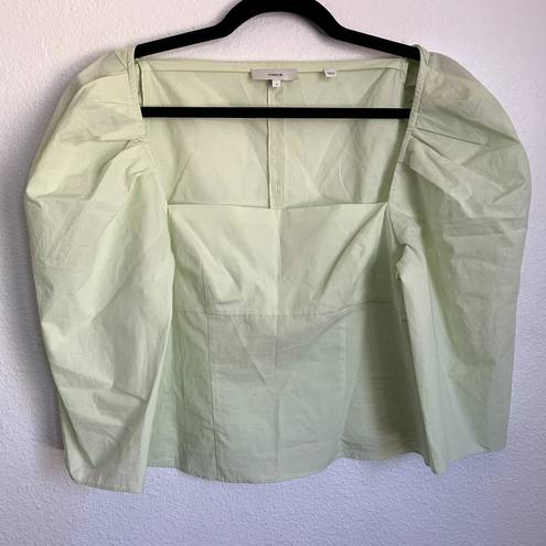 Vince NEW  Draped Square Neck Top in Honeydew