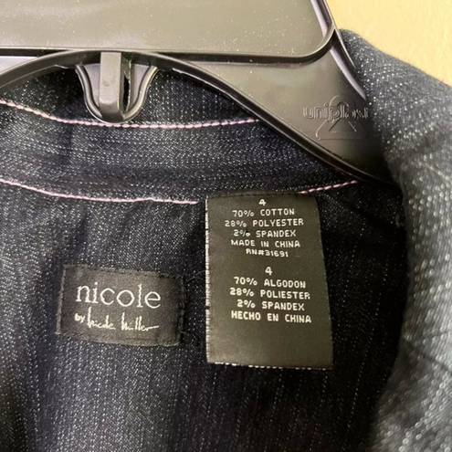 Nicole Miller  size 4 denim jacket