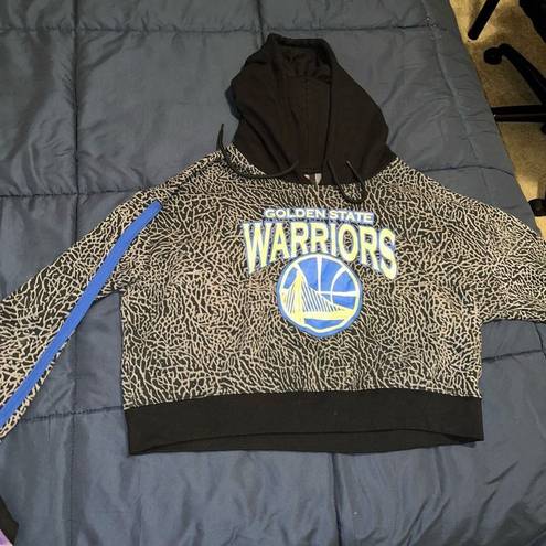 Nba  Golden State Warriors cropped hoodie sweater size XL