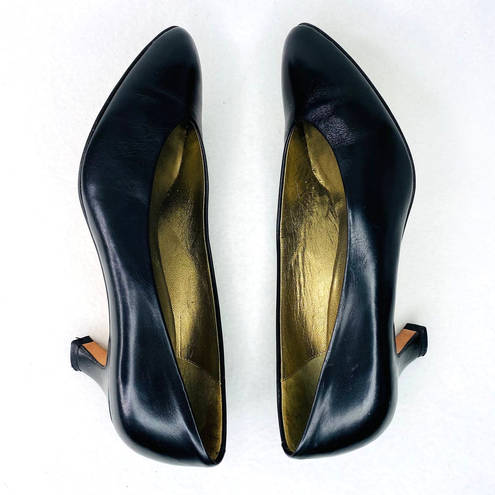 Dahlia Vintage Amalfi Pumps  Black 6.5 Leather Italy