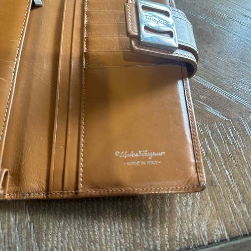 Salvatore Ferragamo  leather bifold long wallet