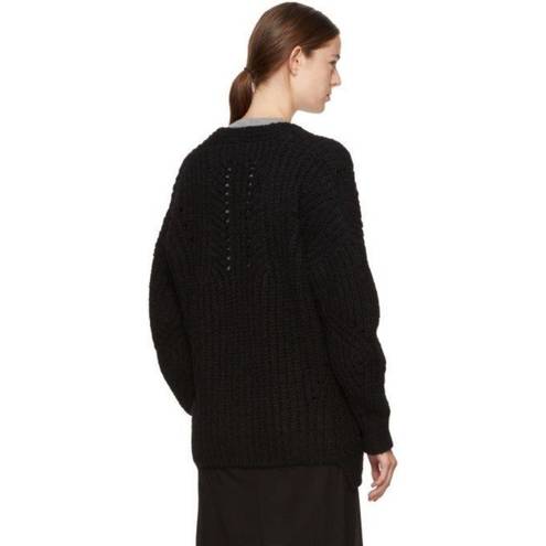 Isabel Marant  Black Favian Cardigan Alpaca Wool Italian Blend Size 34