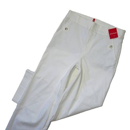 Spanx NWT  20312R Stretch Twill Cropped Wide Leg in Bright White Khaki Pants 1X