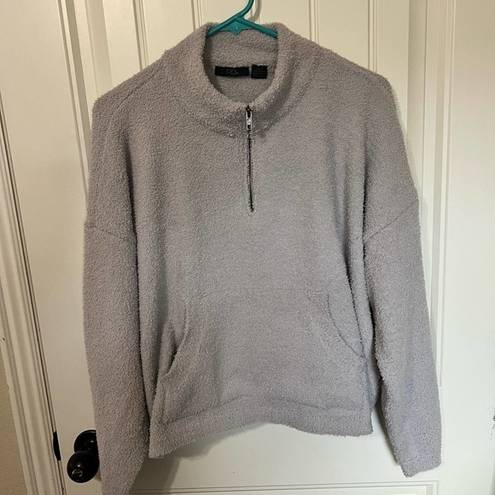 RDI  Womens Sweatshirt  Grey Size Large Half Zip pullover‎ Front pocket