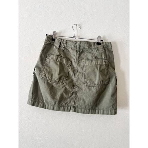 American Eagle  Cargo Grunge Mini Skirt Army Green Olive size 4 pockets