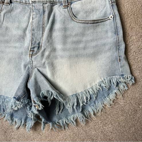 INC  core denim raw hem shorts size 6 NEW