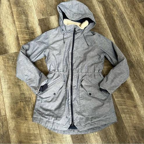 Burton  Prowess DryRide Ski Jacket Chambray Blue Grey Size Small