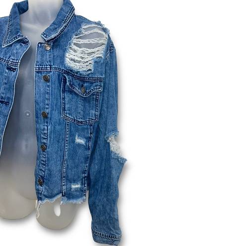 Cello  Distressed Jean Jacket