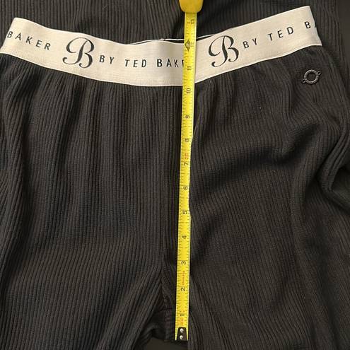 Ted Baker  Black Ribbed Loungewear Trousers Pants US4 UK8 EUR36 NWT