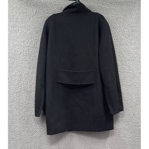 Madewell  Women's Black Zip up Wool Blend Coat Size 6