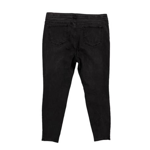 J.Jill  Denim 5 Pocket Legging Jegging Jeans | Faded Black Wash | 16