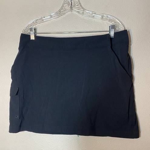 Columbia Womens SZ 12 Skort Black PFG Performance Fishing