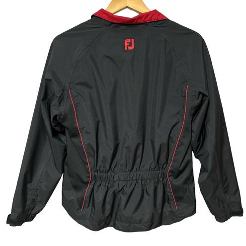 FootJoy  Dry Joys  Golf Long Sleeve Rain  Jacket Black/Red Women's SMALL