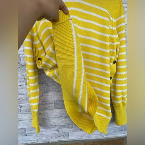 Tuckernuck  yellow  Stripe Bar Harbor Sweater XXL