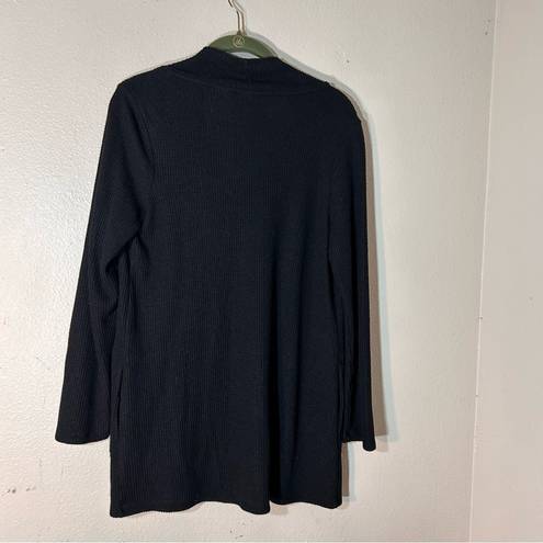 Chico's Chico’s waffle, knit, Poncho sweater, lightweight size 0 (small 4/6) snap button