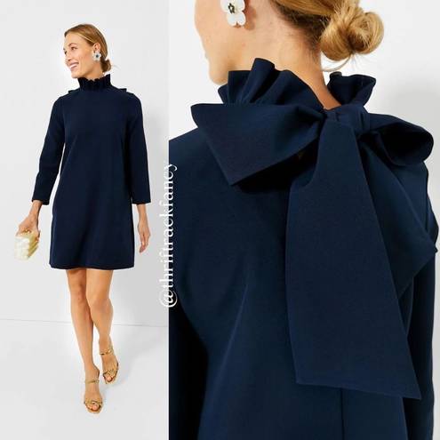 Tuckernuck  NEW Dress Daphne Bow Back Navy Blue Mini Dress Size XS