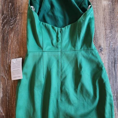 Elliatt  Camo Dress in Forest Green Halter Open Back NWT Size XS Sleeveless Satin