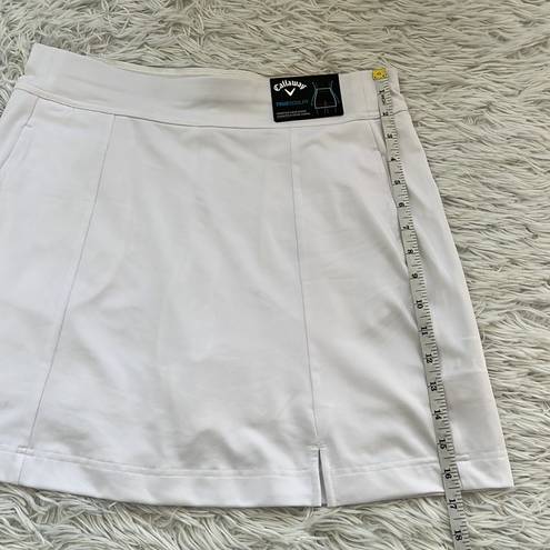 Callaway  Women’s Solid TrueSculp Opti-Dri Skort in brilliant white size Medium