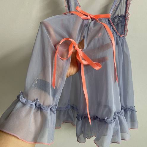 Victoria's Secret  Size M Purple Pink Slip Dress Baby Doll Sleep Lingerie