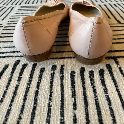 Burberry  Dusty Pink Leather Flat Ballerinas Size 6.5