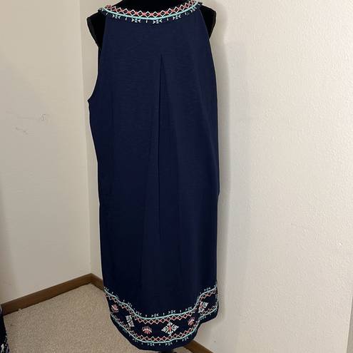 Style & Co  size 3X moroccan blue embroidered dress or cover up