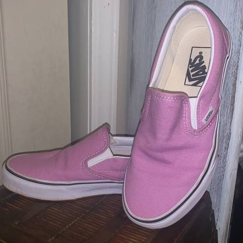 Vans Lilac/pink  slides. Size 7