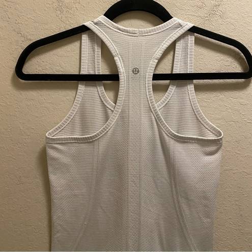 Lululemon  White Swiftly Tech Racerback Tank Size 4