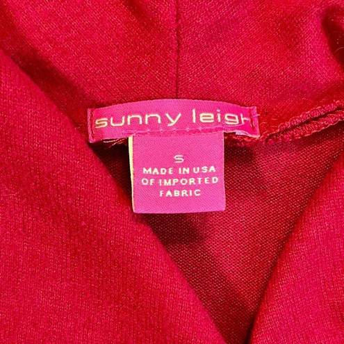 Sunny Leigh  Women’s Red Sweep Wrap Sweater Small