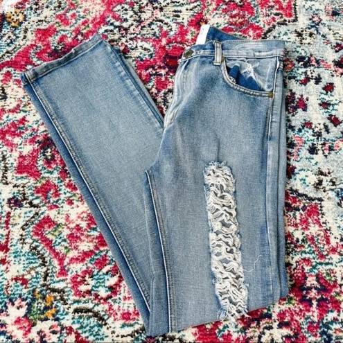 One Teaspoon  Women's Light Wash Distressed High Rise Jeans Size 26